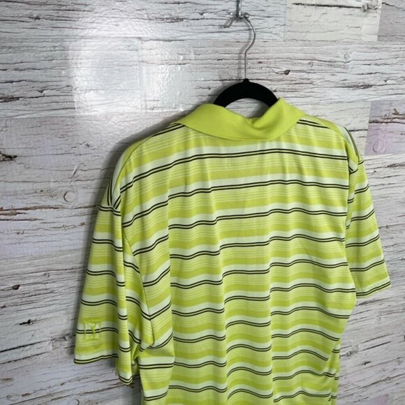 PGA tour yellow striped golf shirt XL top polo - Picture 9 of 10
